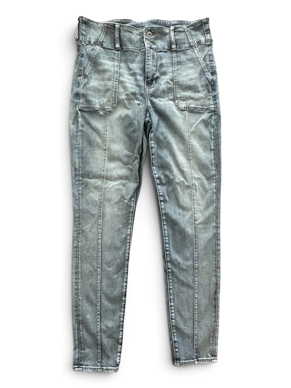 American Eagle Next Level Stretch High Rise Wide Leg Jeans Size 16 Long